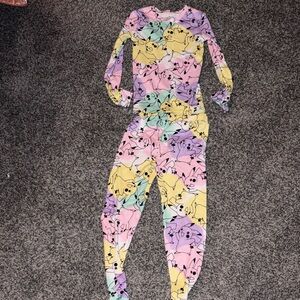 Pokemon Kids Pajama Set - Pink, Yellow, Purple